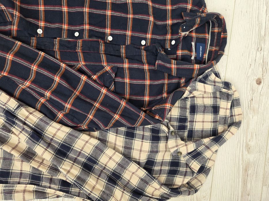 Чоловічі фланелеві сорочки в клітинку