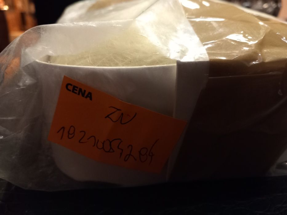 Peruka syntetyczna blond włosy z grzywką