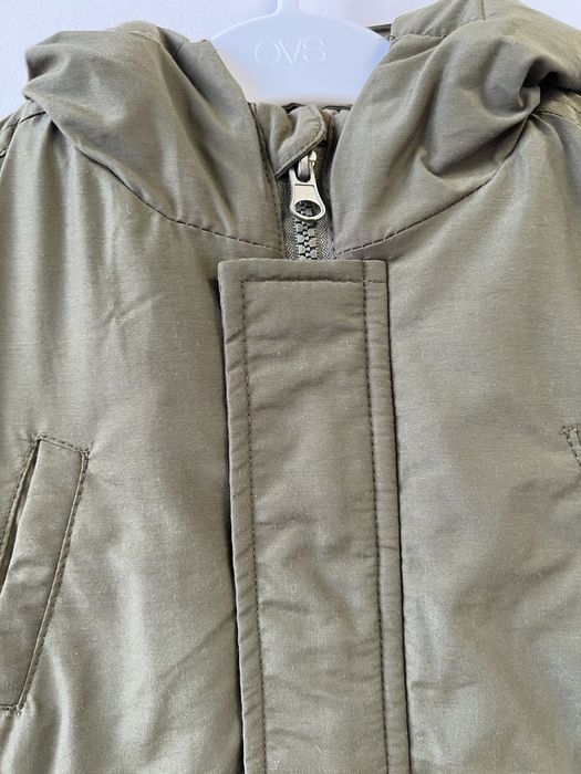 Ovs kurtka dziecięca zimowa khaki r.86