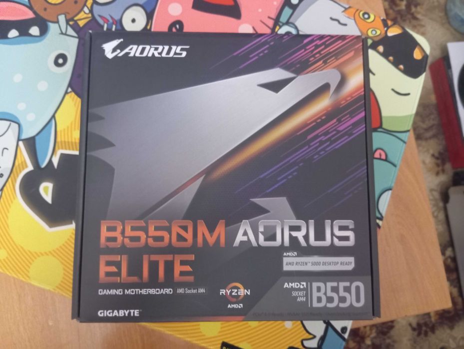 Комплект AM4 Aorus Elite B550+R5 5500+G.Skill TridentZ(16gb, 3200mHz)