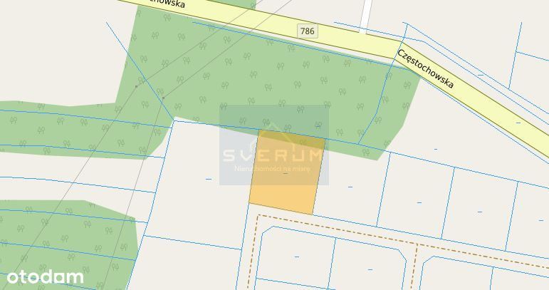 Działka na sprzedaż Zawada gm. Mstów - Widok 3
