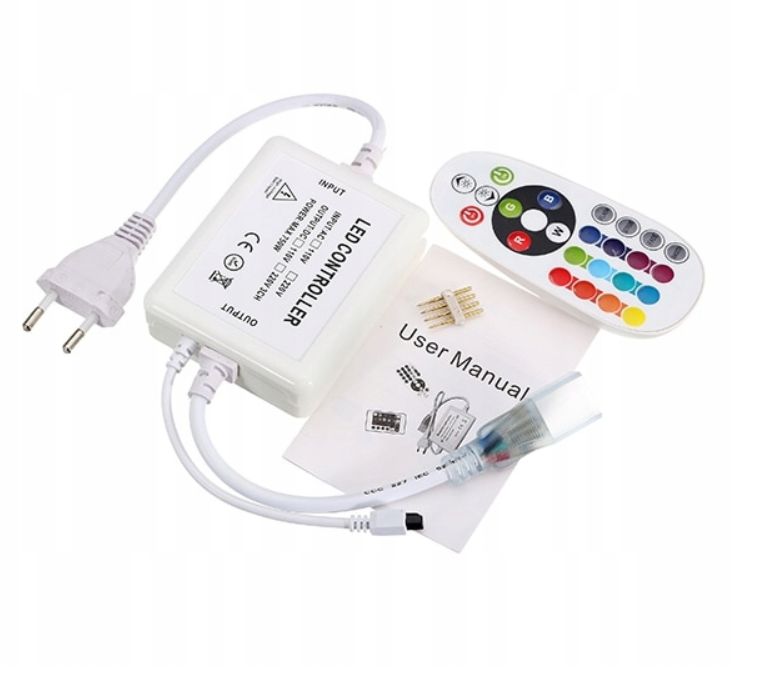 TAŚMA LED RGB 230 V Wodoodporna na metry