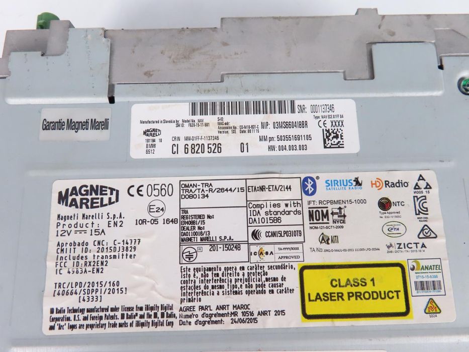 Sistema / Unidade De Navegação Bmw 2 Active Tourer Ref: 65129874338