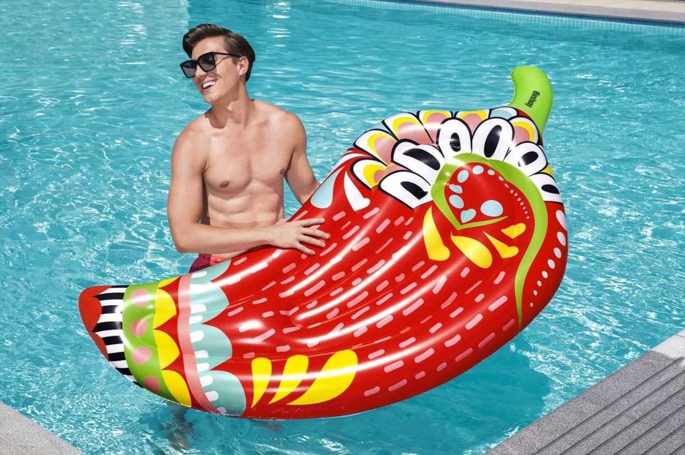 Bestway Flirty Fiesta Papryka 195 X 99 cm Kolorowy Materac do Pływania
