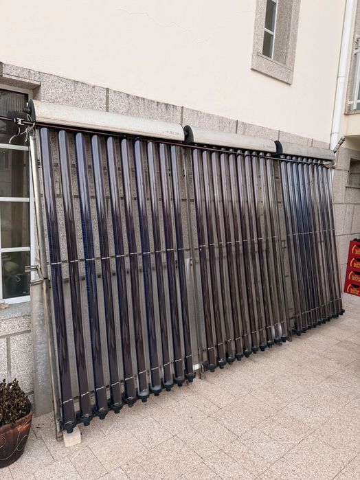 3 painéis solares térmicos de tubos de vácuo para aquecimento de água - aquecimento de piscinas