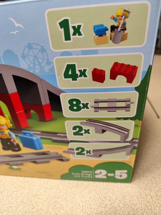 LEGO Duplo zestaw 10872 wiadukt kolejowy + tory