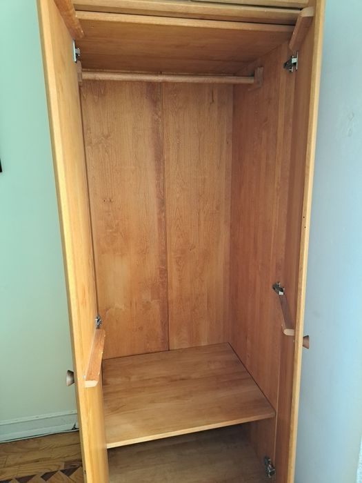 Roupeiro/Cama individual/Mesa de cabeceira (2x) Cerne