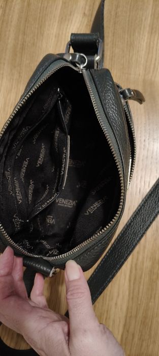Torebka Venezia ciemna zieleń skóra