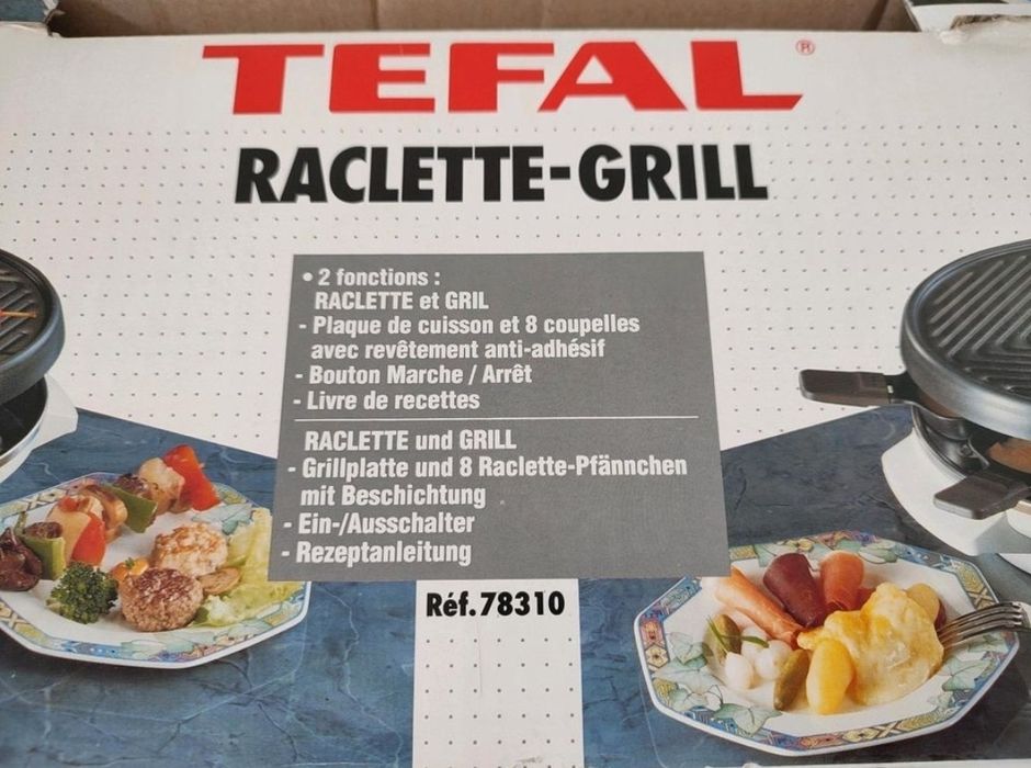 Tefal Raclette 3in1 Raclette, Grill, 7 персон 1050W