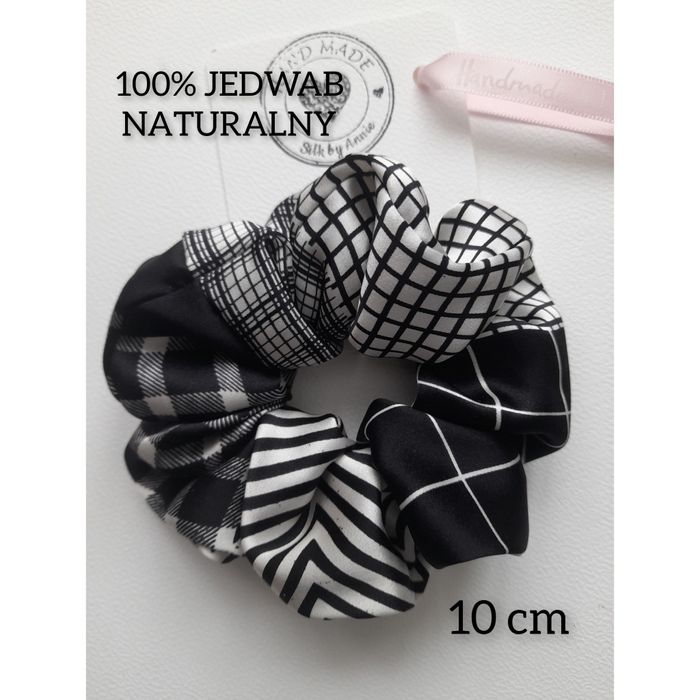 Jedwabna scrunchies