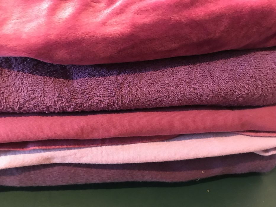 Zestaw tkanin w odcieniach różu paczwork,szycie ok 1,6 kg