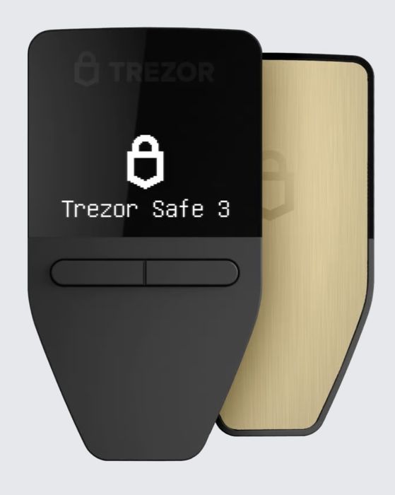 Trezor Safe 3 Crypto Wallet Nova e Selada