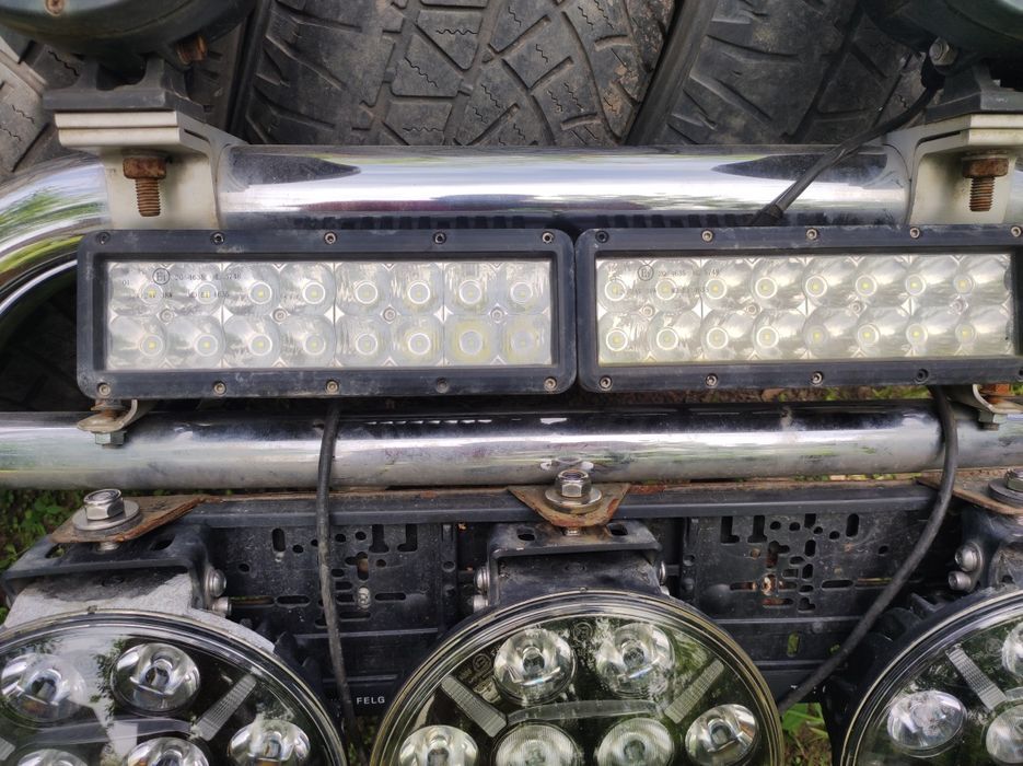 Кенгурятник дуга тюнінг ssangyong rexton фари лед led оптика