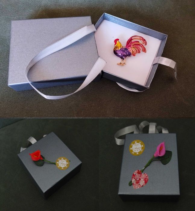 Alfinete / Broche / Pregadeira Galo NOVO