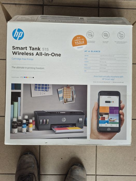 Drukarka HP Smart Tank 515 NOWA WiFi Skaner Ksero
