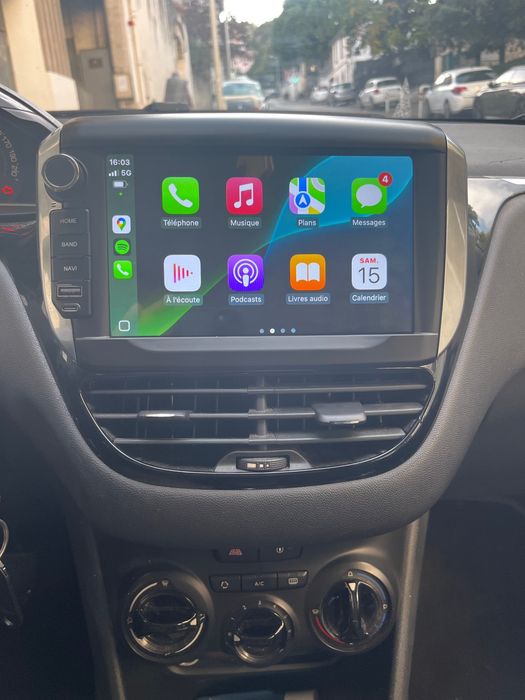 Rádio 4/64GB Peugeot 208/2008 Android 14 com GPS (Novo)