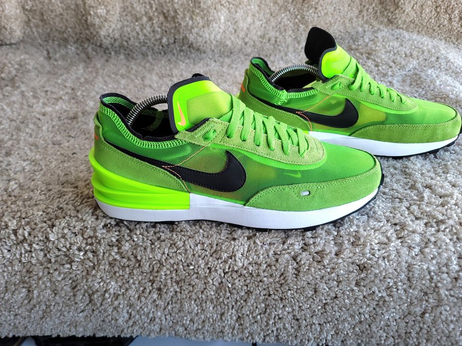 NIKE Waffle On Green р 45 Оригінал! Бігові трекингові кроссовки