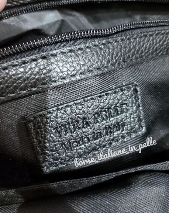 Чоловічий італійський портфель із натуральної шкіри