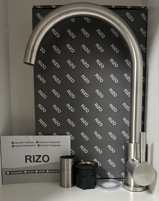 Смеситель для кухни из нержавеющей стали (кран на мойку/кухню)