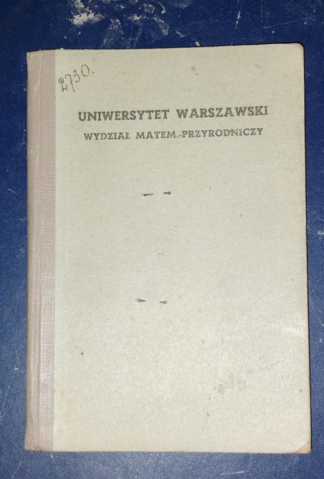 Indeks studencki Uniwersytet Warszawski 1945 – oryginał, powojenny