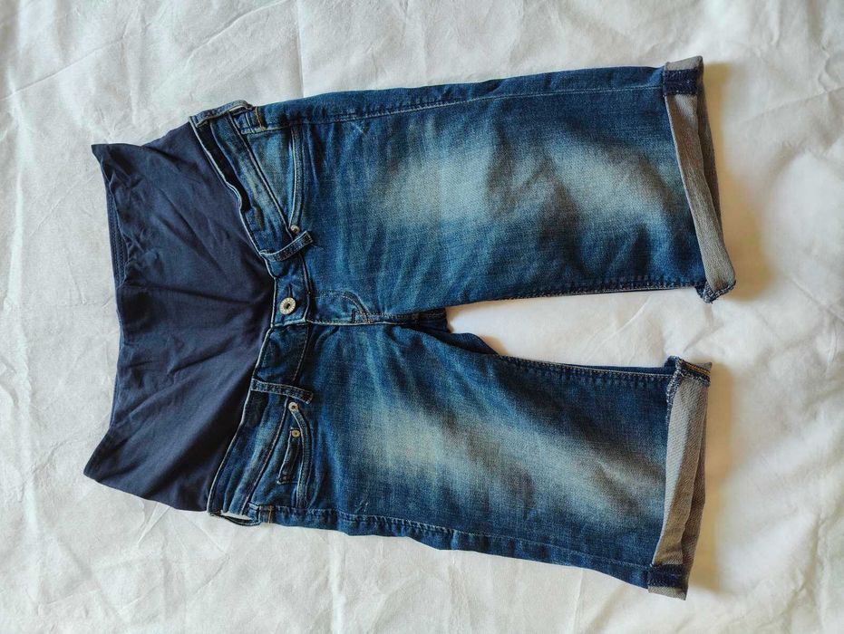 Джинсові Бріджи  H&M для вагітних майбутніх мам б/у