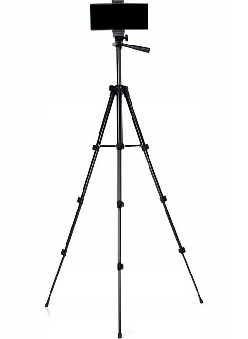 STATYW 4w1 TRIPOD 103cm z uchwytem na aparat telefon + PILOT DO ZDJĘĆ