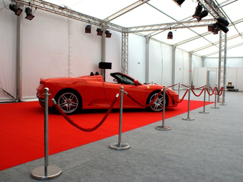 Wykładzina Dywanowa  chodnik  do ślubu welur czerwień meksykańska