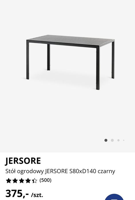 Stół ogrodowy Jysk