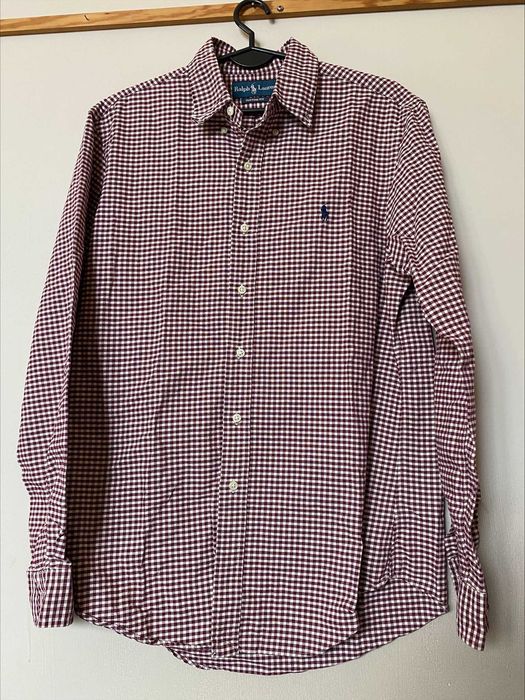 Elegancka koszula męska - RALPH LAUREN - długi rękaw - M - OKAZJA