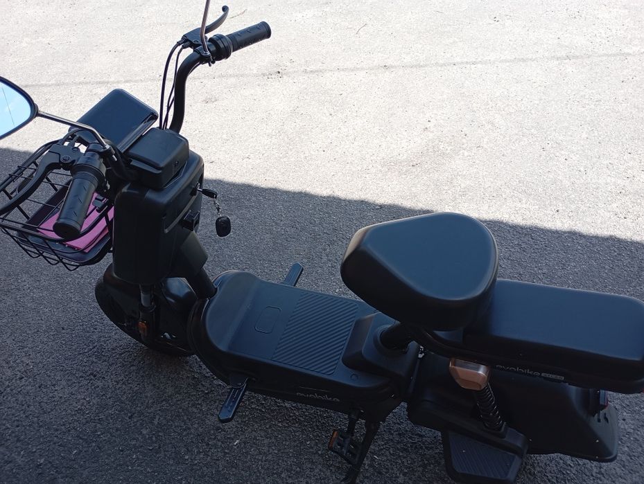 Електроскутер. ЕVOBIKE ATLAS PRO 800 W 60 V 20 Ah, чорний.