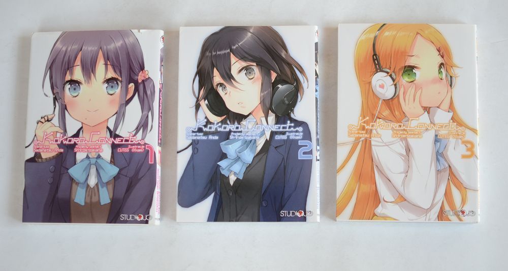 Kokoro Connect S. Anda Cuteg Tomy 1-3 Zestaw Manga komiksy