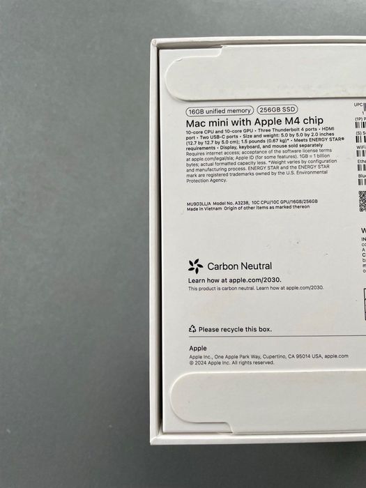 Новий Apple Mac Mini M4 16gb/256gb
