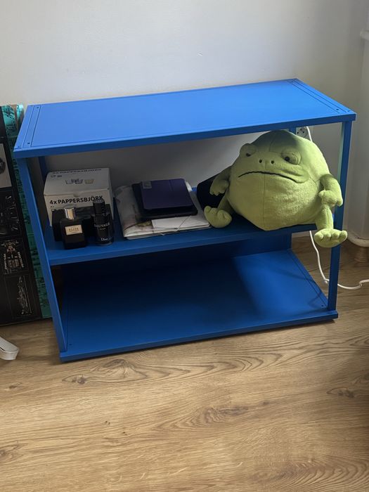 Polka regal stajacy ikea niebieski bauhaus