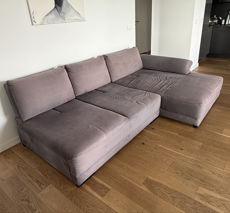 Narożnik sofa IWC Home 272 x 165 cm z pufem szary