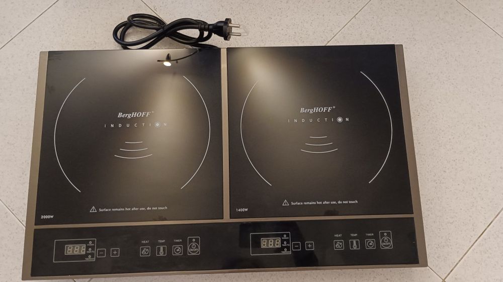 Fogão de indução duplo NOVO