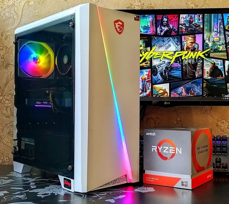 ПК GTX1080+ Ryzen 5 2600+ 16Gb DDR4 ігровий компьютер