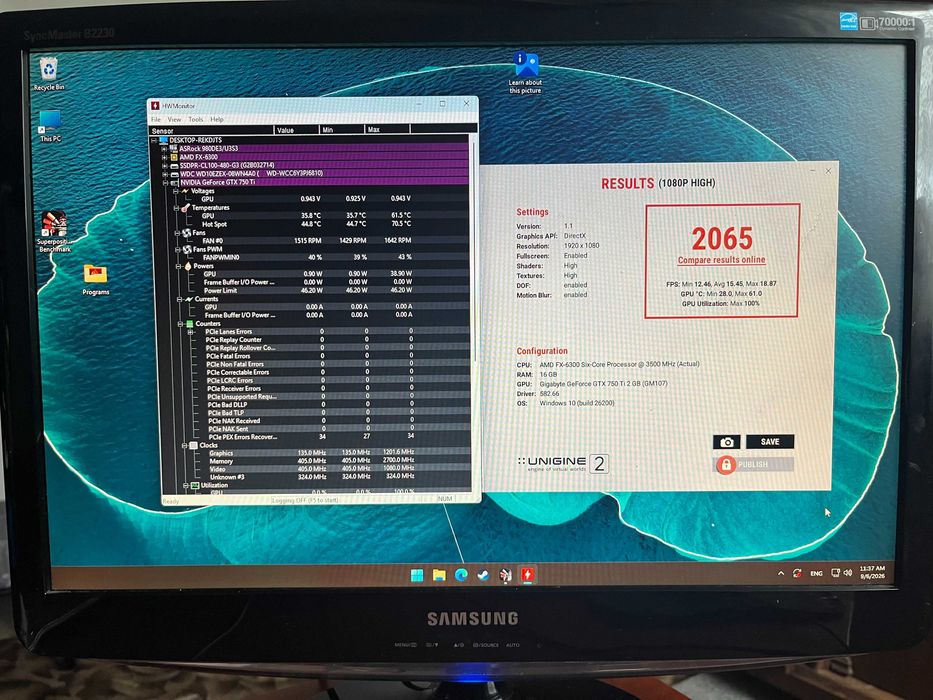 Монiтор Samsung B2230W 1680*1050 TN