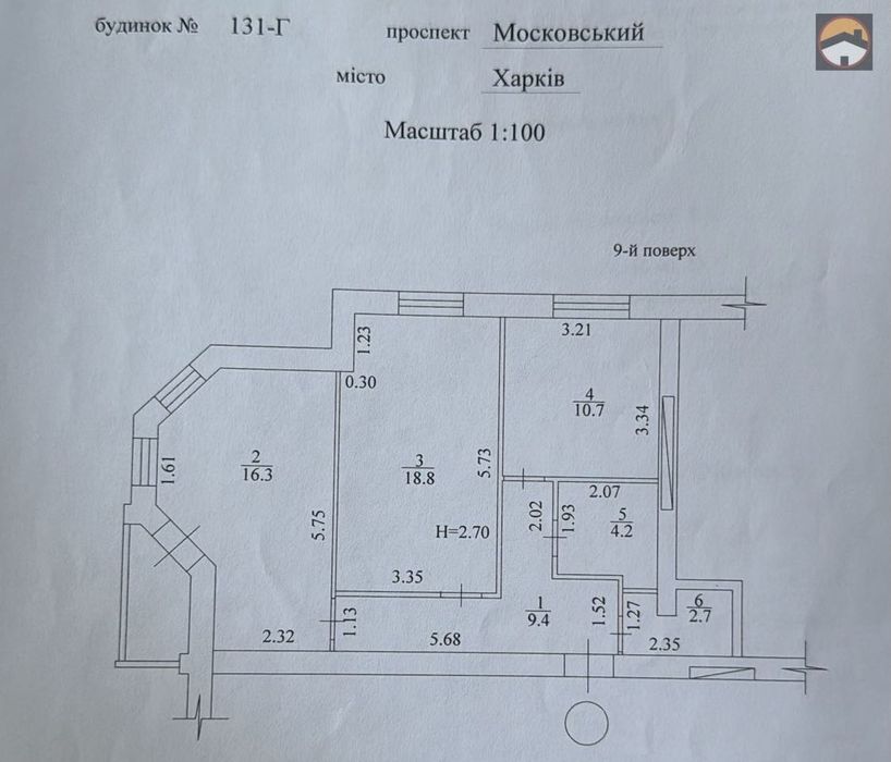 2к квартира в новобудові пр Г.Харкова 131Г, Є-відновлення+