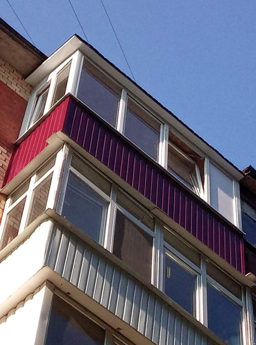 Балкон під ключ, установка вікон Київ