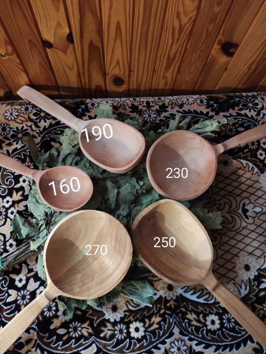 Черпак для сауни бук, черешня