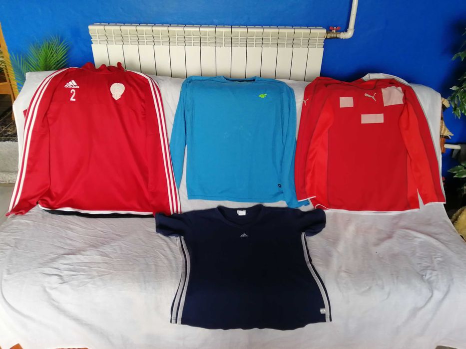 ubrania męskie roz L Adidas,Puma 4F wysyłka gratis