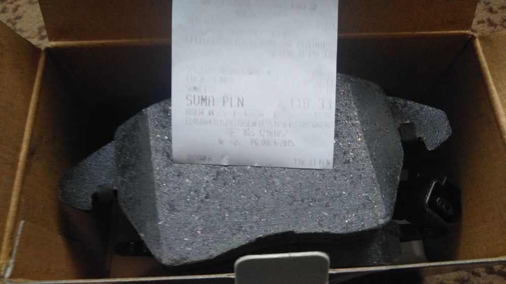 Klocki hamulcowe przednie VW SKODA