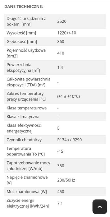 Lada chłodnicza PICO DEEP 2.44 | MO205WG, IGLOO