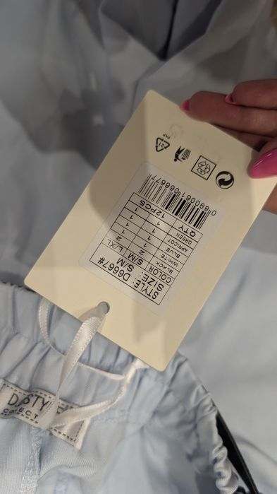 Spódnico spodenki błękitne