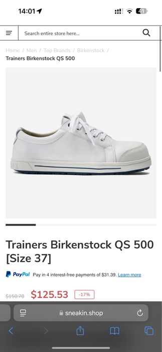 37 р Birkenstock професійні ударозахищені кросівки кеди