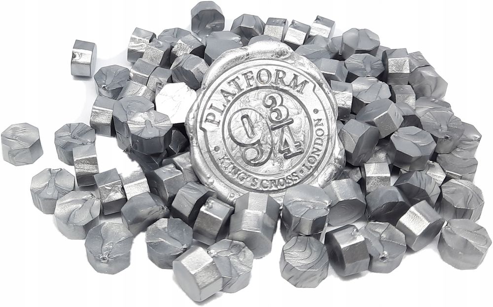 lak wosk do lakowania srebrny szary 100szt