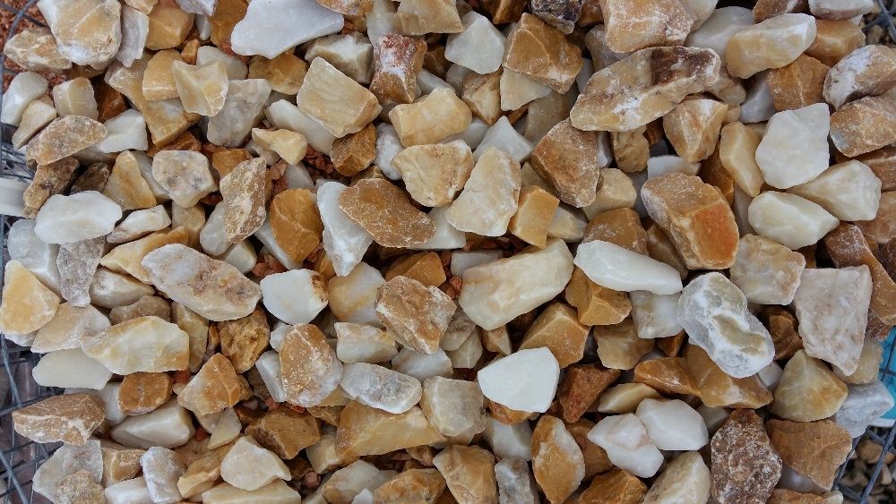 Grys Giallo Siena frakcja  16-32 złoty kamień ozdobny - worek 25 kg
