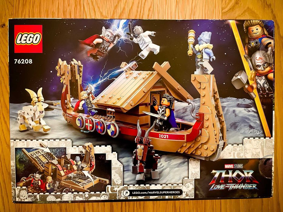 LEGO 76208 Marvel The Goat Boat, Toy Boat from Thor (novo e selado)