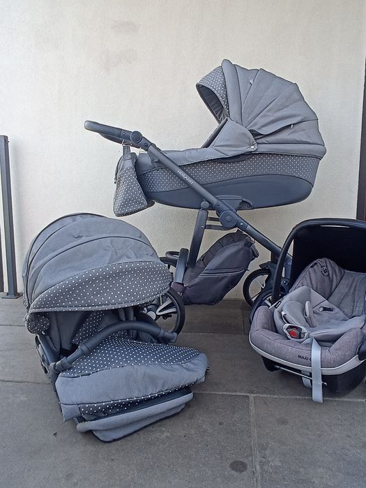 Wózek 3w1 4w1 Bebetto Holland z fotelikiem maxi Cosi pebble pro