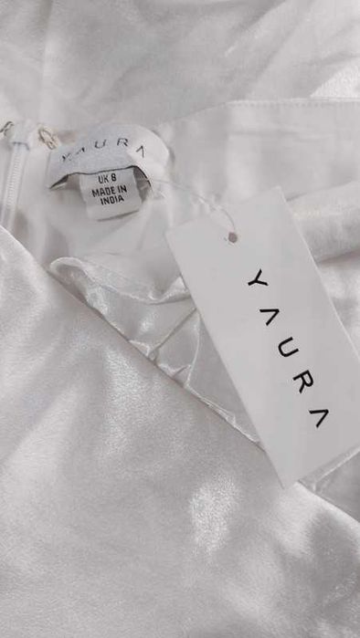 satynowa ślubna maxi bardot YAURA